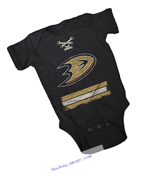NHL Anaheim Ducks Beeler Vintage Infant Jersey Creeper, Newborn, Black
