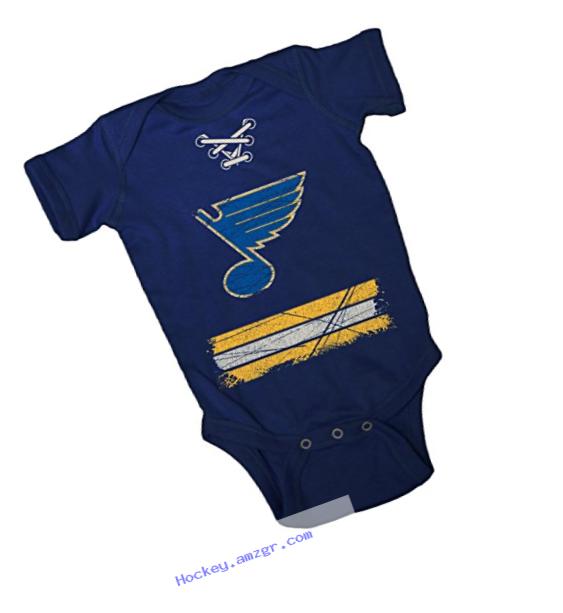 NHL St. Louis Blues Beeler Vintage Infant Jersey Creeper, Newborn, Navy