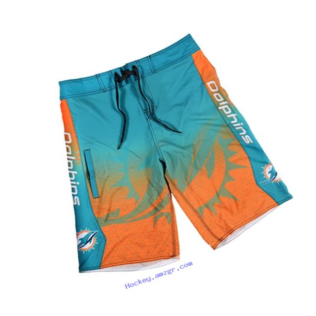 Miami Dolphins Gradient Board Short Large 34
