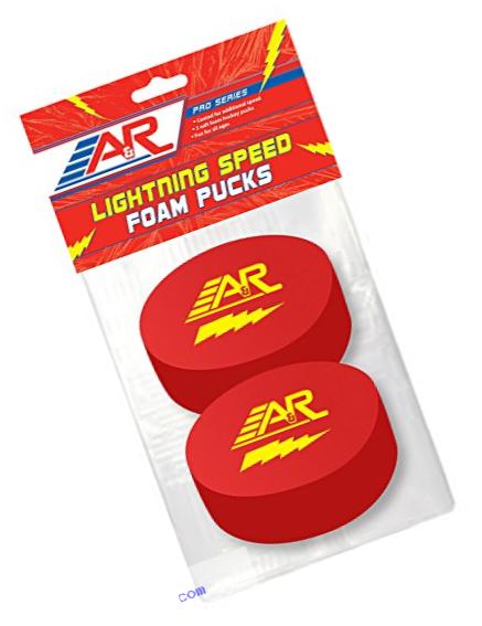 A&R Sports Pro Series Lighting Speed Foam Pucks (Pack Of 2)